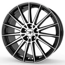 R3 Wheels R3H07 schwarz glänzend poliert