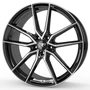 R3 Wheels R3H02 schwarz glänzend poliert