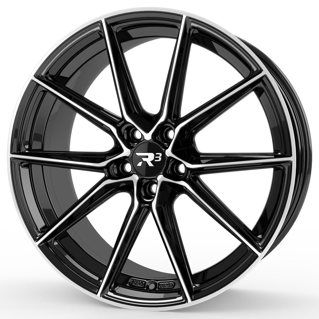 R³ Wheels R3H05 black-polished