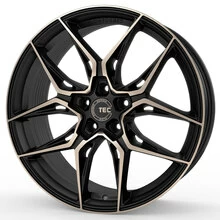 Tec Speedwheels GT9 schwarz-matt-frontpoliert Shadow Edition