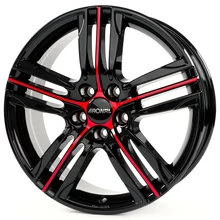 Ronal R57 Jetblack-Redspoke
